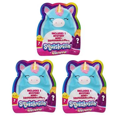 Imagem de Oficial KellyToy Squishville Blind Bag Mystery Mini Squishmallow (Três Pacotes)