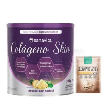 Imagem de Kit Colágeno Skin 300G - Sanavita - Redução De Rugas + Dose De Supleme