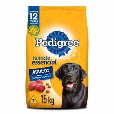 Imagem de Ração Pedigree Nutrição Essencial 15Kg De Carne Para Cães Adultos Raça