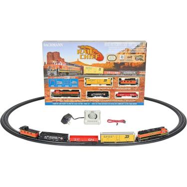 Imagem de Ferrorama Com Trem Trilhos Bachmann Rail Chief Set Ho 1/87