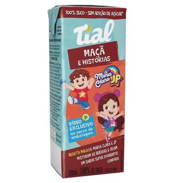 Imagem de Suco Tial Maria Clara & JP Histórias 100% Maçã 200ml Embalagem com 24 Unidades