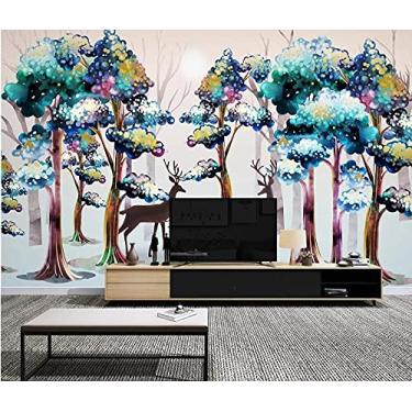 Imagem de Papel de parede multicolorido folha fundo parede-250 cm (L) x 200 cm (A)