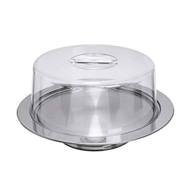 Imagem de Prato para Bolo com Pedestal Forma Inox Vision 25 cm - 0179