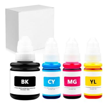 Imagem de Dikarsum GI290 refil de garrafas de tinta de reposição para Canon PIXMA G4210 G3200 G4200 G1000 G1200 G1800 G2100 G2200 G2400 G2800 G3600 G3800 G4100 G466600 00 megatos. Pacote com 4 impressoras a