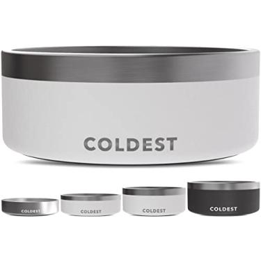 Imagem de Tigela para cães Coldest Dog – antiferrugem, antiderrapante, 3 camadas com isolamento térmico para cães – à prova de derramamento e resistente – tigela de água para cães, gatos e animais de estimação,
