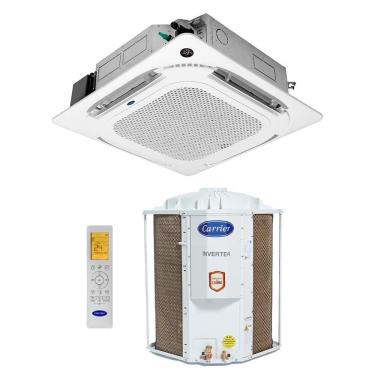 Imagem de Ar-Condicionado Split Inverter Cassete 56000 BTUs Carrier Connect Quente e Frio 40KVQD60C5/38CQVD60515MC/40KWFLB 220V
