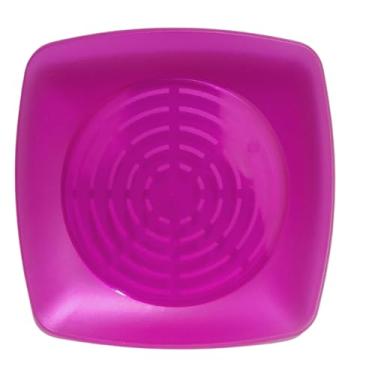 Imagem de 20 Pratos Descartáveis P/Bolo Ou Sobremesa Festa Tipo Acrílico (LILÁS)