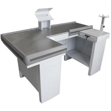 Imagem de Checkout Leve De 1,80M Mesa Reta Com Kit e Furação Para Balança Innal