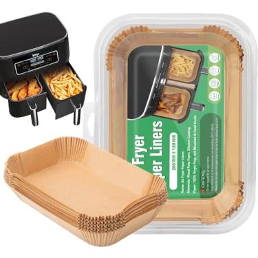 Imagem de 100 peças de forros de fritadeira a ar descartáveis para fritadeira a ar ninja, forros de fritadeira de ar antiaderentes para Ninja DZ201 DZ401 DZ550, acessórios de fritadeira a ar para Ninja, Cosori