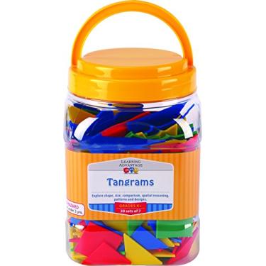 Imagem de Learning Advantage Tangramas 7713, Grau: Jardim de infância a 8 (pacote com 30)