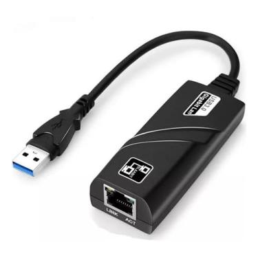 Imagem de Adaptador de Rede Ethernet USB 3.0 RJ45 Gigabit 1000Mbps ®MaiXpro