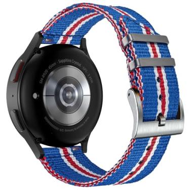 Imagem de Pulseira de liberação rápida de 20 mm compatível com Galaxy Watch 6/5/5 Pro/4/3/Gear S3/S2/Active 2, pulseira de nylon para Amazfit GTR 42mm/GTS 4/4 Mini/3/2 /2e/2 mini/Bip 3 Pro/3/U Pro/Bip/Lite