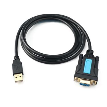 Imagem de CHICHIYANG USB para RS232, adaptador serial USB com chipset PL2303, cabo serial USB 2.0 para DB9 macho para Windows 11,10, 8, 7, Vista, XP