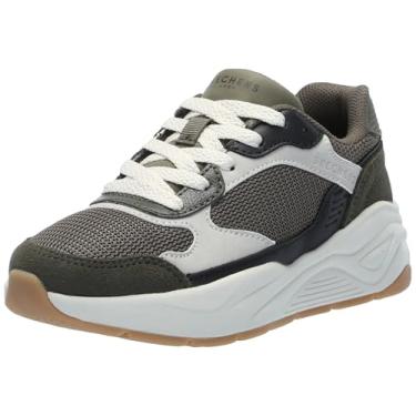 Imagem de Skechers Tênis masculino Nova Jogger, Oliva/Natural, 3 Little Kid