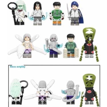 Imagem de Kit Bonecos Blocos De Montar Naruto Maito Gai Zetsu Kimimaro