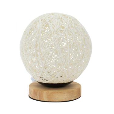 Imagem de Luminária Bola Branca 18X15X15Cm