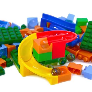 Imagem de Blocos de Construção para Montar e Desmontar - Kit para Montagem de Pista Labirinto com 59 Peças Brinquedo Criativo e Educativo Presente Ideal