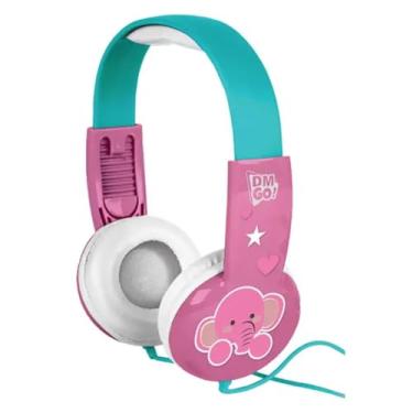 Imagem de Fone De Ouvido Headphone Rosa Infantil Kids Com Cabo
