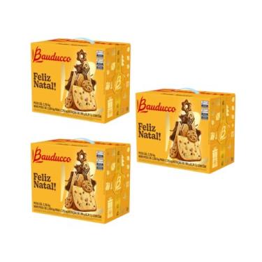 Imagem de Kit 3 Cestas de Natal Bauducco Grande 20 Itens