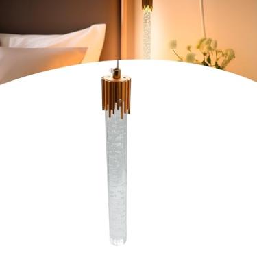 Imagem de Pendente Luminária Sabre Cristal Dourado Moderno Bivolt Pd36