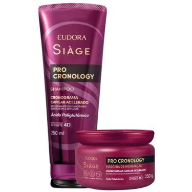 Imagem de Kit Eudora Siàge Pro Cronology Shampoo 250ml + Máscara 250g