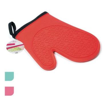 Imagem de Luva De Silicone Vermelha, Verde E Rosa 22x18cm - Ingá, Vermelho