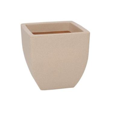 Imagem de Vaso Vasart Malta Trapézio Areia - 30 x 45 cm