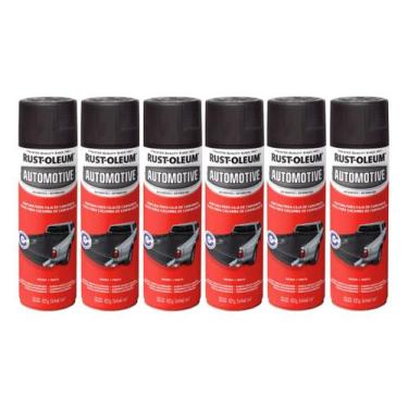 Imagem de Kit 6 Renova Caçamba Camionete Rust Oleum Tinta Spray Preto
