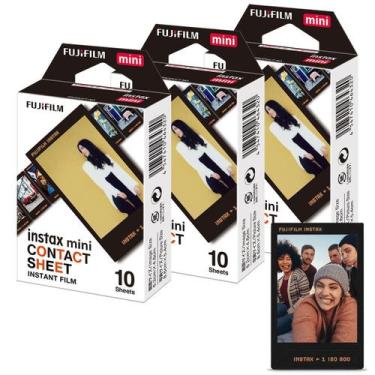 Imagem de Kit Filme Fotográfico Fujifilm Instax Mini Contact Sheet - 30 Fotos - 