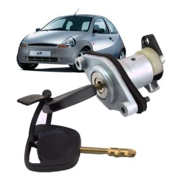 Imagem de Cilindro Miolo Porta Malas C/ Chave Ford Ka 2002 2003 2004 2005 2006 2