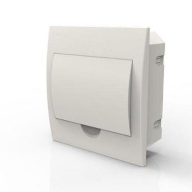 Imagem de Quadro de Distribuição Para 8 Disjuntores Din Embutir Branco - Enerbra
