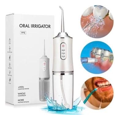 Imagem de Jato Limpeza Dentária Gengiva Oral Bucal Recarregável - DESERT ECOM