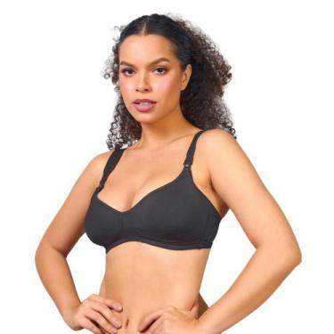 Imagem de Sutiã Amamentação Duloren 121226 Com 2 Protetores, Preto, 48