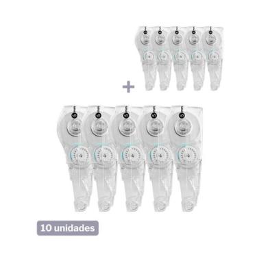 Imagem de Kit Refil Fita Corretiva Com 10 Unidades Pentel, Branco