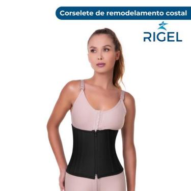 Imagem de Cinta Corselete Para Cirurgia De Remodelamento Costal Rigel, G, Preto