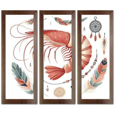 Imagem de Kit 3 Quadros Decorativos Restaurante, Sala De Jantar, Cafeteria, Lanc