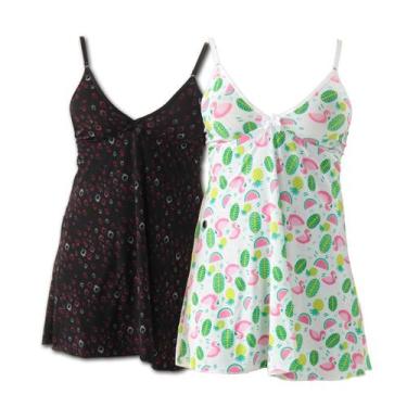 Imagem de Kit com 2 Camisolas Liganete - Click Mais Bonita,  M, Preto