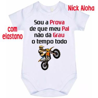 Imagem de body bebê sou a prova de que meu pai não dá grau o tempo todo cód 9782