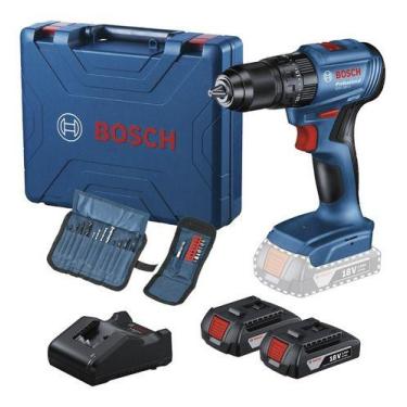 Imagem de Parafusadeira Furadeira Impacto Bosch Sem Fio Gsb 185 Li 18v com 23 Ac