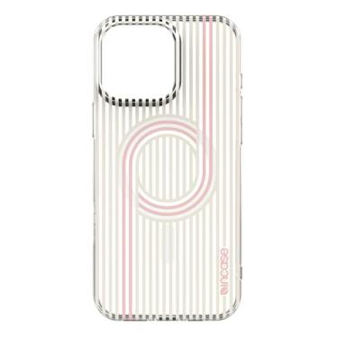 Imagem de Incase Capa Level para iPhone Slim MagSafe compatível com Apple iPhone 10 pés proteção contra quedas, capa protetora com alça de cordão, design elegante e minimalista (laços de linhas com cor pop