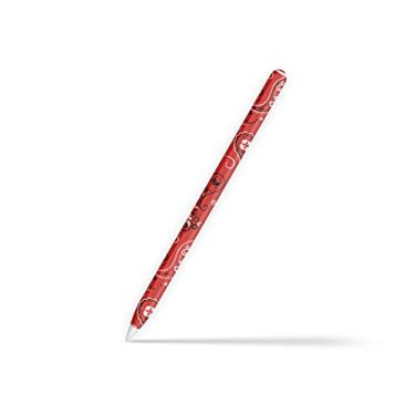 Imagem de TACKY DESIGN Capa bandana vermelha compatível com Apple Pencil Skin - Vinil 3 m, adesivo de lápis sem costura, capa para Apple Pencil (2ª Geração)
