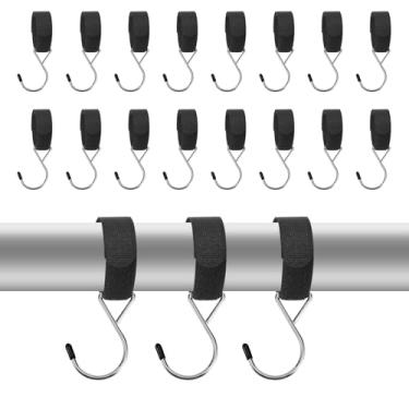 Imagem de PEUTIER 16 ganchos para casaco de abrigo de pesca no gelo, ganchos de cabana de gelo resistentes, cabide de barraca de gelo, armazenamento para pendurar para pesca no gelo, barraca de acampamento,