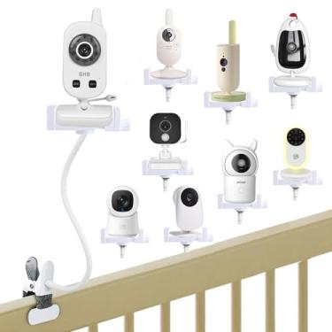 Imagem de Suporte flexível para monitor de bebê Hellobaby, suporte universal de câmera de bebê para Vtimes/Momcozy, acessório de suporte de montagem para monitor de vídeo TP-Link/ANMEATE/VTech VM819 e Infant