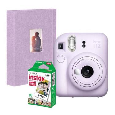 Imagem de Camera Instax Mini 12 com Filme 10 Fotos + Álbum Revela Foto na hora -