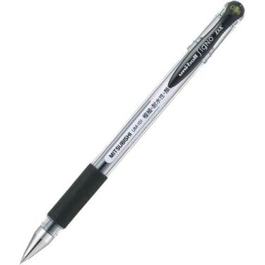 Imagem de Kit 10 Caneta Gel Signo UM-151 DX 0.38mm Uni-ball Cor: Preto