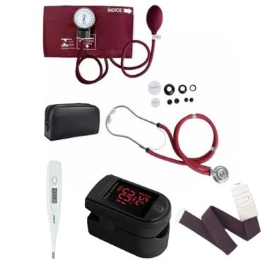 Imagem de Kit De Enfermagem Completo Premium Com Oximetro (VINHO)