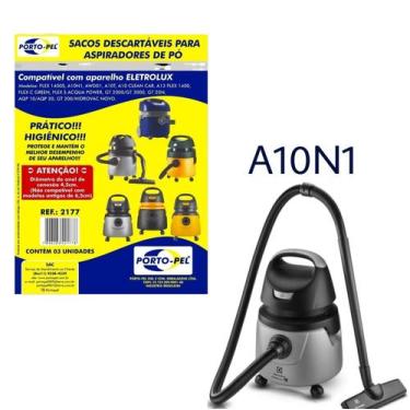 Imagem de Kit 3 Sacos Aspirador de Pó Electrolux - A10N1 (2177) - Porto-Pel