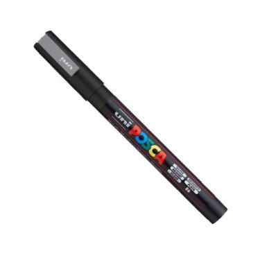Imagem de Caneta Posca PC-3M UniBall Unidade, Prata