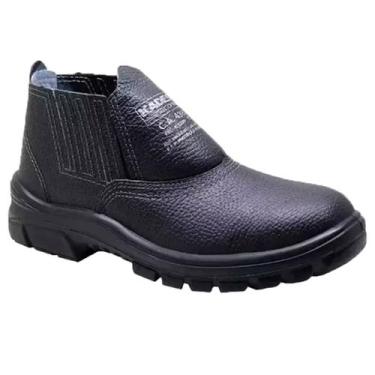Imagem de Bota de Segurança Couro Combat Bico PVC Pedreiro Eletricista - KADESH,