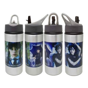 Imagem de Squeeze Garrafinha Garrafa Personalizada Wandinha Addams - GMH